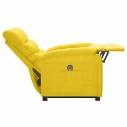 VidaXL Fauteuil inclinable debout Jaune moutarde Tissu -Fauteuils Soldes image 4 3100314