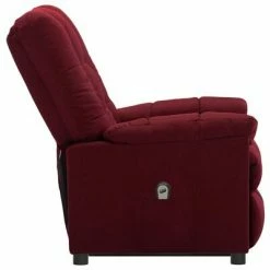 VidaXL Fauteuil inclinable Rouge bordeaux Tissu -Fauteuils Soldes image 4 3100343