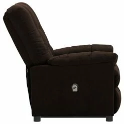 VidaXL Fauteuil inclinable Marron foncé Tissu -Fauteuils Soldes image 4 3100345