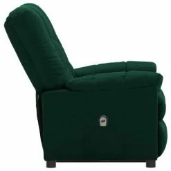 VidaXL Fauteuil inclinable Vert foncé Tissu 11 VidaXL Fauteuil inclinable Vert foncé Tissu -Fauteuils Soldes image 4 3100346