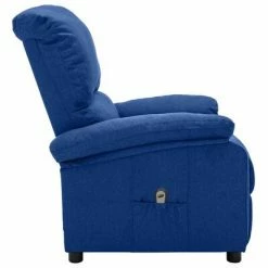 VidaXL Fauteuil inclinable électrique Bleu Tissu -Fauteuils Soldes image 4 3100380