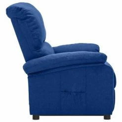 VidaXL Fauteuil releveur inclinable Bleu Tissu 11 VidaXL Fauteuil releveur inclinable Bleu Tissu -Fauteuils Soldes image 4 3100392
