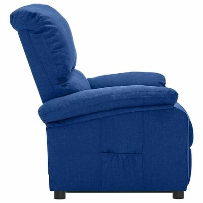 VidaXL Fauteuil releveur inclinable Bleu Tissu 6 VidaXL Fauteuil releveur inclinable Bleu Tissu â Image 4
