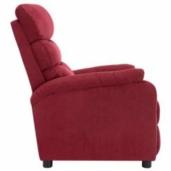 VidaXL Fauteuil inclinable Rouge bordeaux Tissu -Fauteuils Soldes image 4 321219
