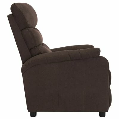 VidaXL Fauteuil inclinable Marron Tissu 6 VidaXL Fauteuil inclinable Marron Tissu – Image 4