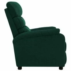 VidaXL Fauteuil inclinable Vert foncé Tissu -Fauteuils Soldes image 4 321222