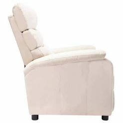 VidaXL Fauteuil inclinable Crème Tissu -Fauteuils Soldes image 4 321225