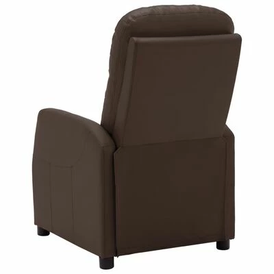 VidaXL Fauteuil inclinable Marron Similicuir 6 VidaXL Fauteuil inclinable Marron Similicuir – Image 4