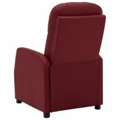 VidaXL Fauteuil inclinable Rouge bordeaux Similicuir 11 VidaXL Fauteuil inclinable Rouge bordeaux Similicuir -Fauteuils Soldes image 4 321356