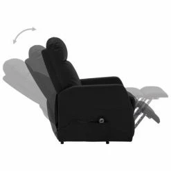 VidaXL Fauteuil inclinable Noir Similicuir 11 VidaXL Fauteuil inclinable Noir Similicuir -Fauteuils Soldes image 4 321366
