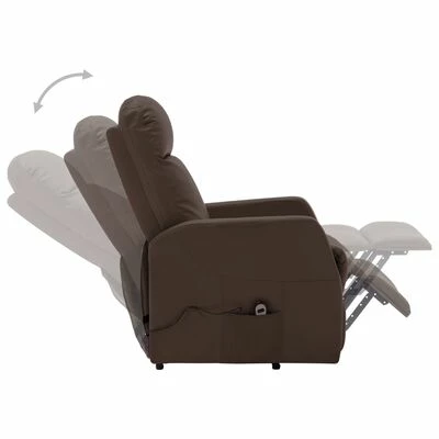 VidaXL Fauteuil inclinable Marron Similicuir 6 VidaXL Fauteuil inclinable Marron Similicuir – Image 4