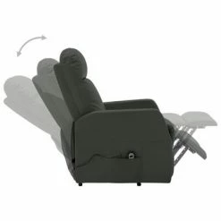 VidaXL Fauteuil inclinable Anthracite Similicuir -Fauteuils Soldes image 4 321369