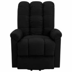 VidaXL Fauteuil inclinable Noir Tissu -Fauteuils Soldes image 4 321382