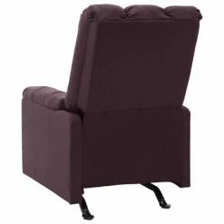 VidaXL Fauteuil inclinable Violet Tissu 11 VidaXL Fauteuil inclinable Violet Tissu -Fauteuils Soldes image 4 321407