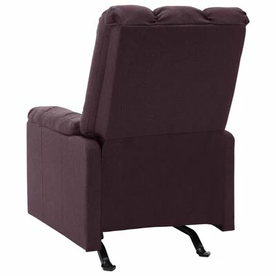 VidaXL Fauteuil inclinable Violet Tissu 6 VidaXL Fauteuil inclinable Violet Tissu – Image 4