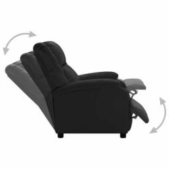 VidaXL Fauteuil inclinable Noir Similicuir 11 VidaXL Fauteuil inclinable Noir Similicuir -Fauteuils Soldes image 4 322436