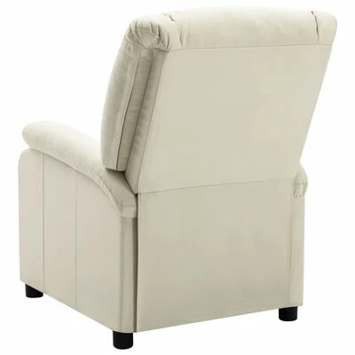 322437 vidaXL Recliner White Faux Leather 6 322437 vidaXL Recliner White Faux Leather – Image 4