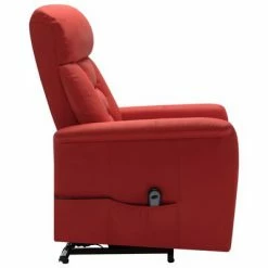 VidaXL Fauteuil inclinable Rouge bordeaux Similicuir -Fauteuils Soldes image 4 324011