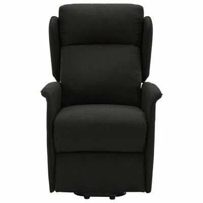 VidaXL Fauteuil inclinable Noir Tissu 6 VidaXL Fauteuil inclinable Noir Tissu – Image 4