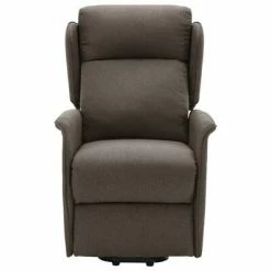 VidaXL Fauteuil inclinable Marron Tissu -Fauteuils Soldes image 4 324025
