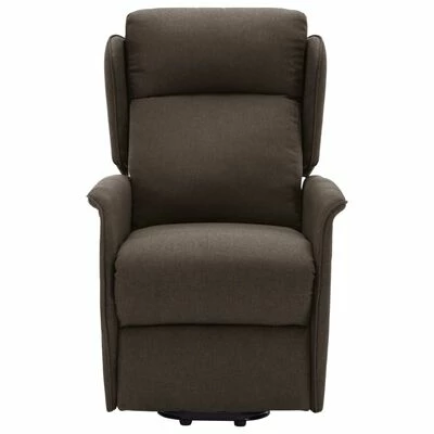 VidaXL Fauteuil inclinable Marron foncé Tissu 6 VidaXL Fauteuil inclinable Marron foncé Tissu – Image 4