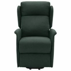 VidaXL Fauteuil inclinable Vert foncé Tissu -Fauteuils Soldes image 4 324027