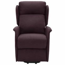 VidaXL Fauteuil inclinable Violet Tissu -Fauteuils Soldes image 4 324028