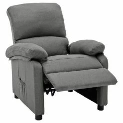 VidaXL Fauteuil inclinable Gris clair Tissu -Fauteuils Soldes image 4 324069