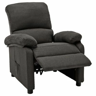 VidaXL Fauteuil inclinable Gris foncé Tissu 6 VidaXL Fauteuil inclinable Gris foncé Tissu – Image 4