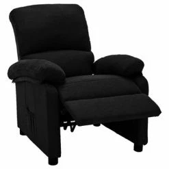 VidaXL Fauteuil inclinable Noir Tissu -Fauteuils Soldes image 4 324071