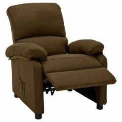 VidaXL Fauteuil inclinable Marron Tissu 11 VidaXL Fauteuil inclinable Marron Tissu -Fauteuils Soldes image 4 324073