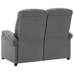 VidaXL Canapé inclinable à 2 places Gris clair Tissu 11 VidaXL Canapé inclinable à 2 places Gris clair Tissu -Fauteuils Soldes image 4 324089