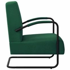 VidaXL Fauteuil Vert foncé Tissu 11 VidaXL Fauteuil Vert foncé Tissu -Fauteuils Soldes image 4 325741