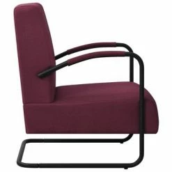VidaXL Fauteuil Violet Tissu 11 VidaXL Fauteuil Violet Tissu -Fauteuils Soldes image 4 325742