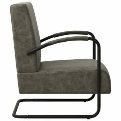 VidaXL Fauteuil Gris Similicuir 11 VidaXL Fauteuil Gris Similicuir -Fauteuils Soldes image 4 325745