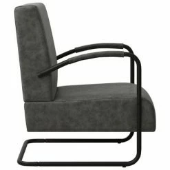 VidaXL Fauteuil Noir Similicuir -Fauteuils Soldes image 4 325746