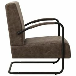 VidaXL Fauteuil Marron foncé Similicuir -Fauteuils Soldes image 4 325747