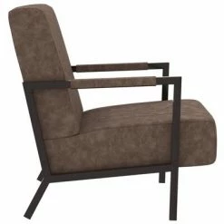 VidaXL Fauteuil Marron foncé Similicuir -Fauteuils Soldes image 4 325754