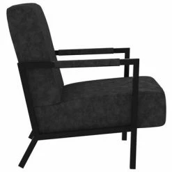 VidaXL Fauteuil Noir Similicuir -Fauteuils Soldes image 4 325756