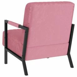 VidaXL Fauteuil Rose Velours -Fauteuils Soldes image 4 325762