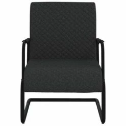 VidaXL Chaise cantilever Noir Similicuir 11 VidaXL Chaise cantilever Noir Similicuir -Fauteuils Soldes image 4 325786