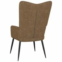 VidaXL Chaise de relaxation Taupe Tissu 11 VidaXL Chaise de relaxation Taupe Tissu -Fauteuils Soldes image 4 327554