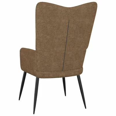 VidaXL Chaise de relaxation Taupe Tissu 6 VidaXL Chaise de relaxation Taupe Tissu – Image 4