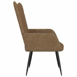 VidaXL Chaise de relaxation avec tabouret Taupe Tissu -Fauteuils Soldes image 4 327565