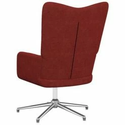 VidaXL Chaise de relaxation Rouge bordeaux Tissu 11 VidaXL Chaise de relaxation Rouge bordeaux Tissu -Fauteuils Soldes image 4 327597