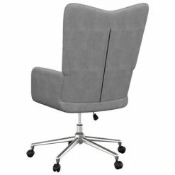 VidaXL Chaise de relaxation Gris foncé Tissu -Fauteuils Soldes image 4 327634