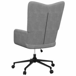 VidaXL Chaise de relaxation Gris foncé Tissu -Fauteuils Soldes image 4 327645
