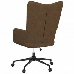 VidaXL Chaise de relaxation Marron Tissu -Fauteuils Soldes image 4 327647