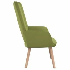 VidaXL Chaise de relaxation Vert clair Velours -Fauteuils Soldes image 4 327658