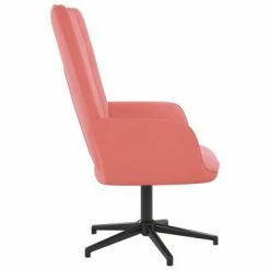 VidaXL Chaise de relaxation Rose Velours 11 VidaXL Chaise de relaxation Rose Velours -Fauteuils Soldes image 4 327703